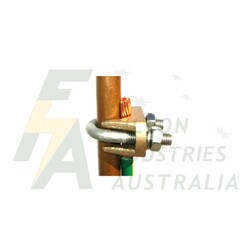 Earth rod clamp - Earth stake clamp for 16-120 cable and 19mm earth rod